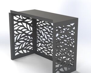 AC Cover 12000 BTU | Outdoor Metal Air Conditioner Enclosure | CNC Laser Cut Dxf & Pdf | Modern Pattern | Digital Download - Image 7