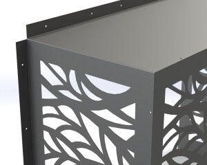 AC Cover 12000 BTU | Outdoor Metal Air Conditioner Enclosure | CNC Laser Cut Dxf & Pdf | Modern Pattern | Digital Download - Image 8
