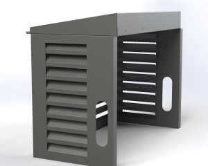AC Cover 9000 BTU | Outdoor Metal Air Conditioner Enclosure | Cnc Laser Cut DXF  Pdf | Sloped Roof Design | Digital Download - Image 10