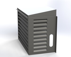 AC Cover 9000 BTU | Outdoor Metal Air Conditioner Enclosure | Cnc Laser Cut DXF  Pdf | Sloped Roof Design | Digital Download - Image 11