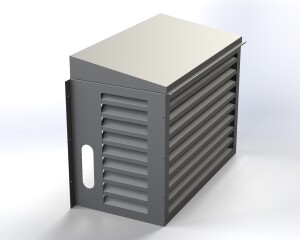 AC Cover 9000 BTU | Outdoor Metal Air Conditioner Enclosure | Cnc Laser Cut DXF  Pdf | Sloped Roof Design | Digital Download - Image 12