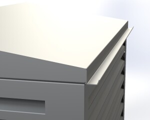 AC Cover 9000 BTU | Outdoor Metal Air Conditioner Enclosure | Cnc Laser Cut DXF  Pdf | Sloped Roof Design | Digital Download - Image 4