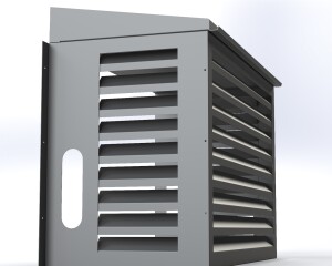 AC Cover 9000 BTU | Outdoor Metal Air Conditioner Enclosure | Cnc Laser Cut DXF  Pdf | Sloped Roof Design | Digital Download - Image 5
