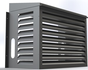 AC Cover 9000 BTU | Outdoor Metal Air Conditioner Enclosure | Cnc Laser Cut DXF  Pdf | Sloped Roof Design | Digital Download - Image 6