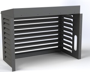 AC Cover 9000 BTU | Outdoor Metal Air Conditioner Enclosure | Cnc Laser Cut DXF  Pdf | Sloped Roof Design | Digital Download - Image 8