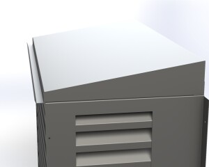 AC Cover 9000 BTU | Outdoor Metal Air Conditioner Enclosure | Cnc Laser Cut DXF  Pdf | Sloped Roof Design | Digital Download - Image 9