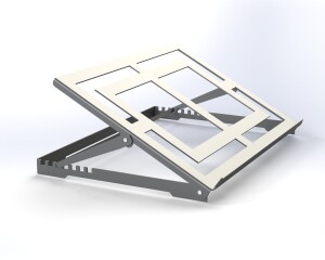 Adjustable Laptop Stand  | Heavy Duty Metal Tablet Riser 10-19" | CNC DXF files for plasma cutting | Digital Download - Image 6