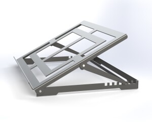 Adjustable Laptop Stand  | Heavy Duty Metal Tablet Riser 10-19" | CNC DXF files for plasma cutting | Digital Download - Image 2