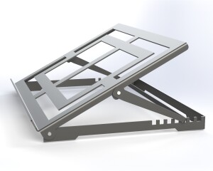 Adjustable Laptop Stand  | Heavy Duty Metal Tablet Riser 10-19" | CNC DXF files for plasma cutting | Digital Download - Image 3