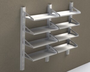 Adjustable Wall Shelf | Mounted Metal Rack | CNC DXF files for plasma cutting | Height Adjustable Hooks | Digital Download - Image 15