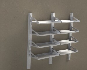 Adjustable Wall Shelf | Mounted Metal Rack | CNC DXF files for plasma cutting | Height Adjustable Hooks | Digital Download - Image 16
