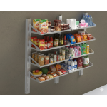 Adjustable Wall Shelf | Mounted Metal Rack | CNC DXF files for plasma cutting | Height Adjustable Hooks | Digital Download - Image 3