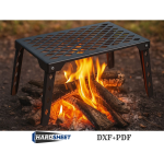Campfire Grill | Portable Folding BBQ Fire pit | CNC DXF files for plasma cutting | Digital Download