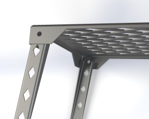 Campfire Grill | Portable Folding BBQ Fire pit | CNC DXF files for plasma cutting | Digital Download - Image 9