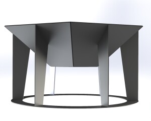 Modern Hexagonal Fire Pit Plans CNC DXF files for plasma cutting Digital Download - Image 5
