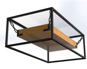 Modern Multipurpose Table | Industrial Metal Wood Glass Center Table Cnc DXF files for plasma cutting Digital Download - Image 7