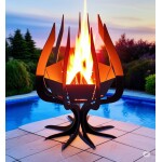Modern Outdoor Fire Pit Plans CNC DXF files for plasma Digital Download