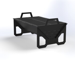 Portable Foldable Bbq Grill  Easy Assembly Slot Design, Screw Support, CNC DXF files for plasma cutting Digital download - Image 9
