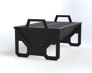 Portable Foldable Bbq Grill  Easy Assembly Slot Design, Screw Support, CNC DXF files for plasma cutting Digital download - Image 10