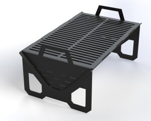 Portable Foldable Bbq Grill  Easy Assembly Slot Design, Screw Support, CNC DXF files for plasma cutting Digital download - Image 2