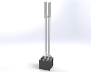 Rogue 9 Bar Holder | Gym Barbell Storage Rack | Fitness Organizer CNC DXF files for plasma cutting Digital Download - Image 6