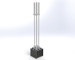 Rogue 9 Bar Holder | Gym Barbell Storage Rack | Fitness Organizer CNC DXF files for plasma cutting Digital Download - Image 7
