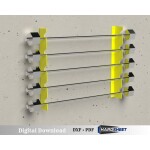 Wall Mounted Barbell Rack | Home Gym Bar Holder | CNC DXF files for plasma cutting | Digital Download
