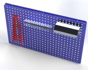 4 in 1 Metal Pegboard Organizer DXF | Workshop Tool Wall | Cnc DXF files for plasma cutting |Digital Download - Image 2