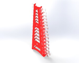 4 in 1 Metal Pegboard Organizer DXF | Workshop Tool Wall | Cnc DXF files for plasma cutting |Digital Download - Image 9