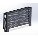 Modern Radiator Cover Panel DXF | Metal Radiator Cabinet Design | Cnc Laser Cut DXF Pdf | Sloped Roof Design | Digital Download - Image 6