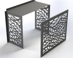 AC Cover 18000 BTU | Outdoor Metal Air Conditioner Enclosure | CNC Laser Cut Dxf & Pdf | Modern Pattern | Digital Download - Image 10