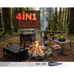 Outdoor Camping Grill Set – Portable BBQ, Raised Grill & Rocket Stove | CNC DXF files for plasma cutting | Digital Download