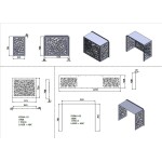 AC Cover DXF 3-Size Bundle • Outdoor HVAC Unit Enclosure Files • Cnc Plasma Laser Ready • Decorative Leaf Pattern • Digital Download - Image 6