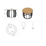 Industrial Metal Table Base | Modern CNC Laser Cut Design | Dxf & Pdf Files | Digital Download - Image 2