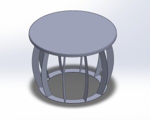 Industrial Metal Table Base | Modern CNC Laser Cut Design | Dxf & Pdf Files | Digital Download - Image 3