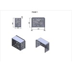 AC Cover DXF 3-Size Bundle • Outdoor HVAC Unit Enclosure Files • Cnc Plasma Laser Ready • Decorative Leaf Pattern • Digital Download - Image 5