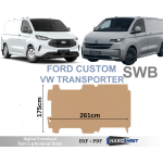 Ford Custom VW Transporter Van 2024+ Short Wheelbase Floor Template CNC Router DXF Files for Plasma Cutting Digital Download